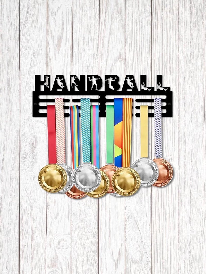 Resama Medal Hanger Holder Display Wall Rack Frame Shelf-Medal Hanger Awards Ribbon Soccer,Gymnastics,Holder Display Rack for 60 Medals - Image 1